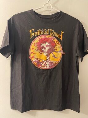 Grateful Dead Black Tee with White Skull Logo